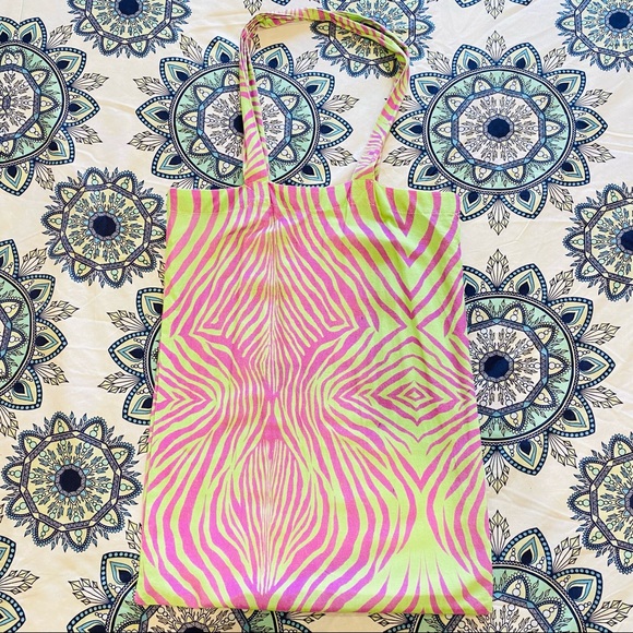 ASOS Neon Animal Print Tote Bag! - Picture 2 of 2